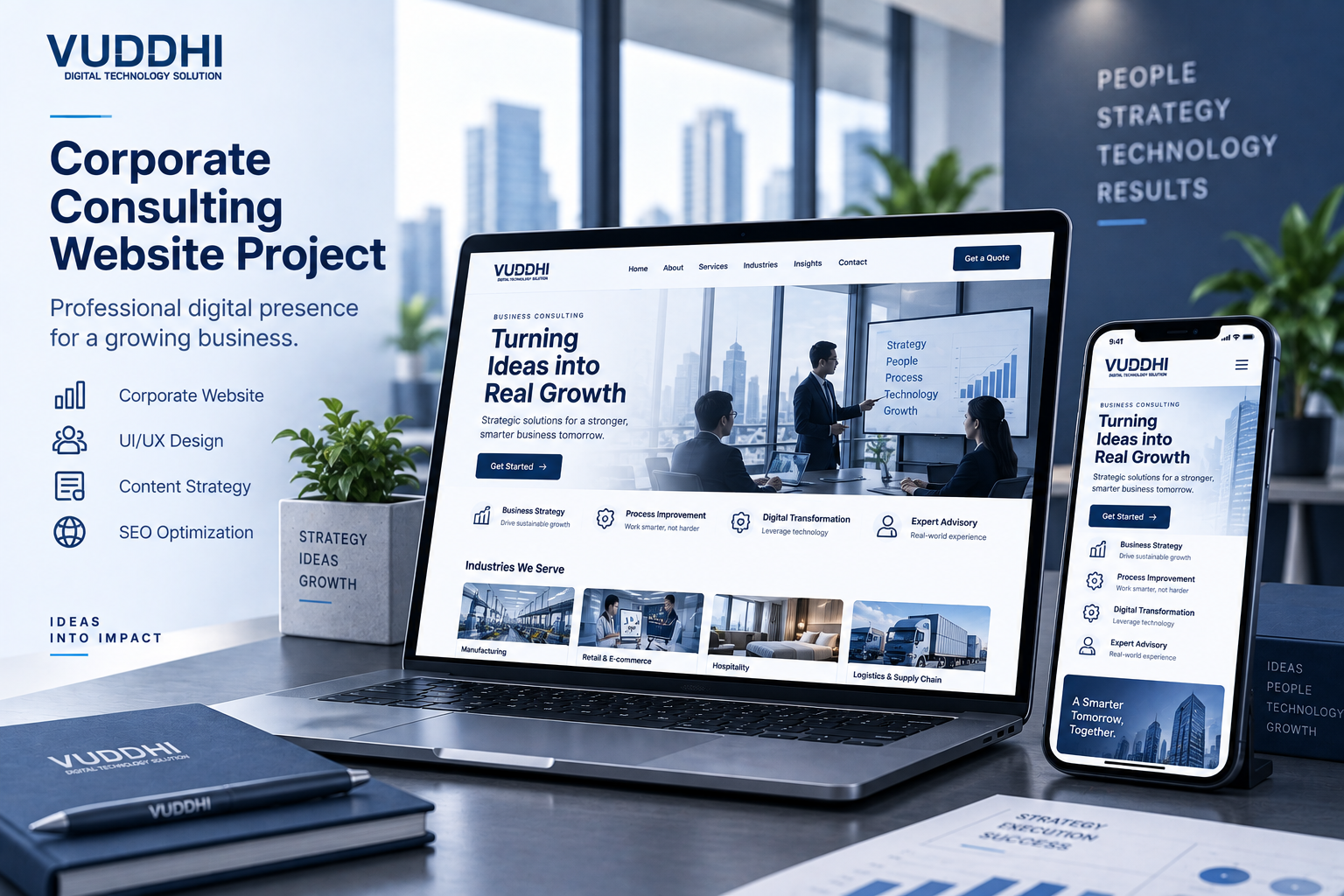 Corporate consulting website project